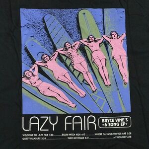 Bryce Vine Lazy Fair EP Shirt Mens XL Black Graphic Tee Indie Pop